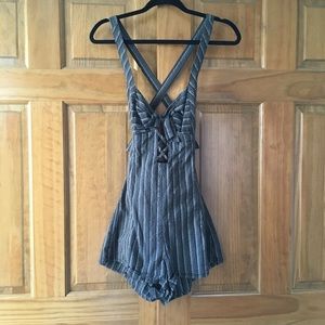 Free People striped romper